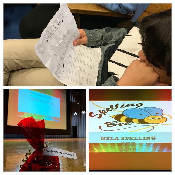 Nearly 100 students participated in the 2019 NSLA Spelling Bee!  The winning word was palindrome.