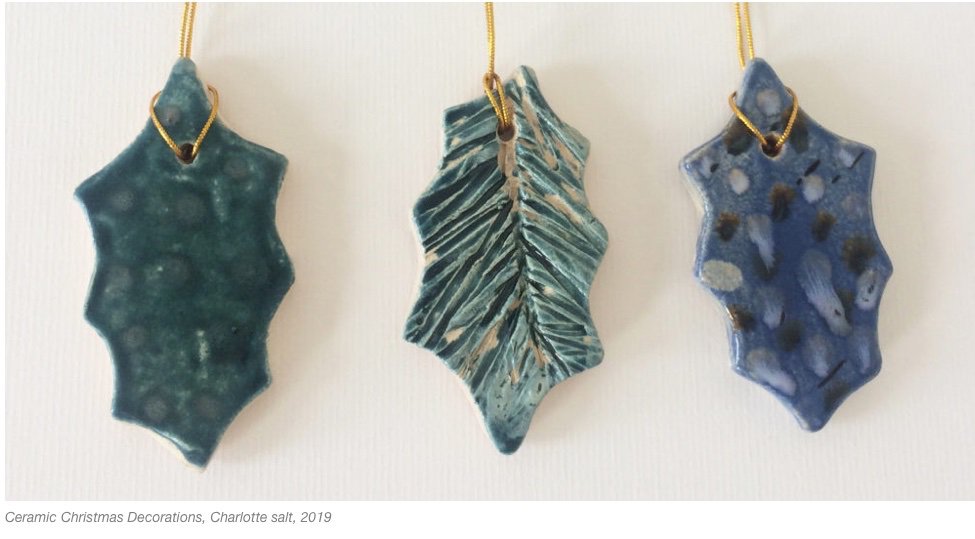 crescent_arts's tweet photo. Christmas Ceramics
Saturday 16 November, 10.00am – 4.00pm
Artist/tutor: Charlotte Salt
Members £35 / non-members £45
Make your own ceramic Christmas decorations or small gifts, rolling clay to cut decorations or modelling into the desired form. https://t.co/V7yrUNKkO1
