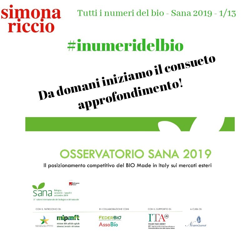 Simona_Riccio's tweet photo. [ #Inumeridelbio torna con l'approfondimento]

👉 Come di consueto, dopo il #SANA2019 e dopo aver studiato i dati dell'Osservatorio Sana 2019, pubblico i miei punti di vista andando ad analizzare i numeri del bio🌿

#InumeridelBio #SANA2019 #biologico

https://t.co/hJ43OguG87 https://t.co/AOT0oURJgq