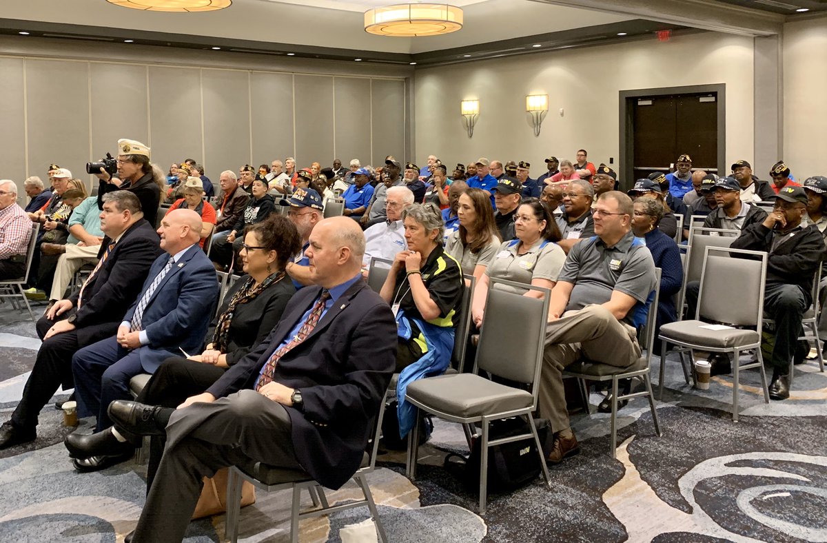 DavVirginia's tweet photo. @DAVHQ 1Jr. Vice Commander Andy Marshall addresses #VaFall19 in #Chesapeake https://t.co/lxqWvklFsf