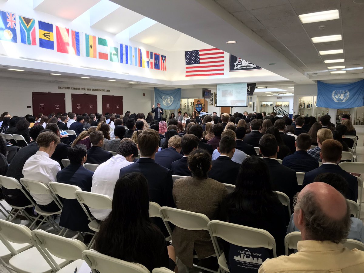 HMHSmodelUN's tweet photo. 280 students in attendance listening to the keynote speaker Dr. Rogelio Minana from the Global Studies & Modern Languages Department at @DrexelUniv. #SJMUN https://t.co/ArSshOg2j5