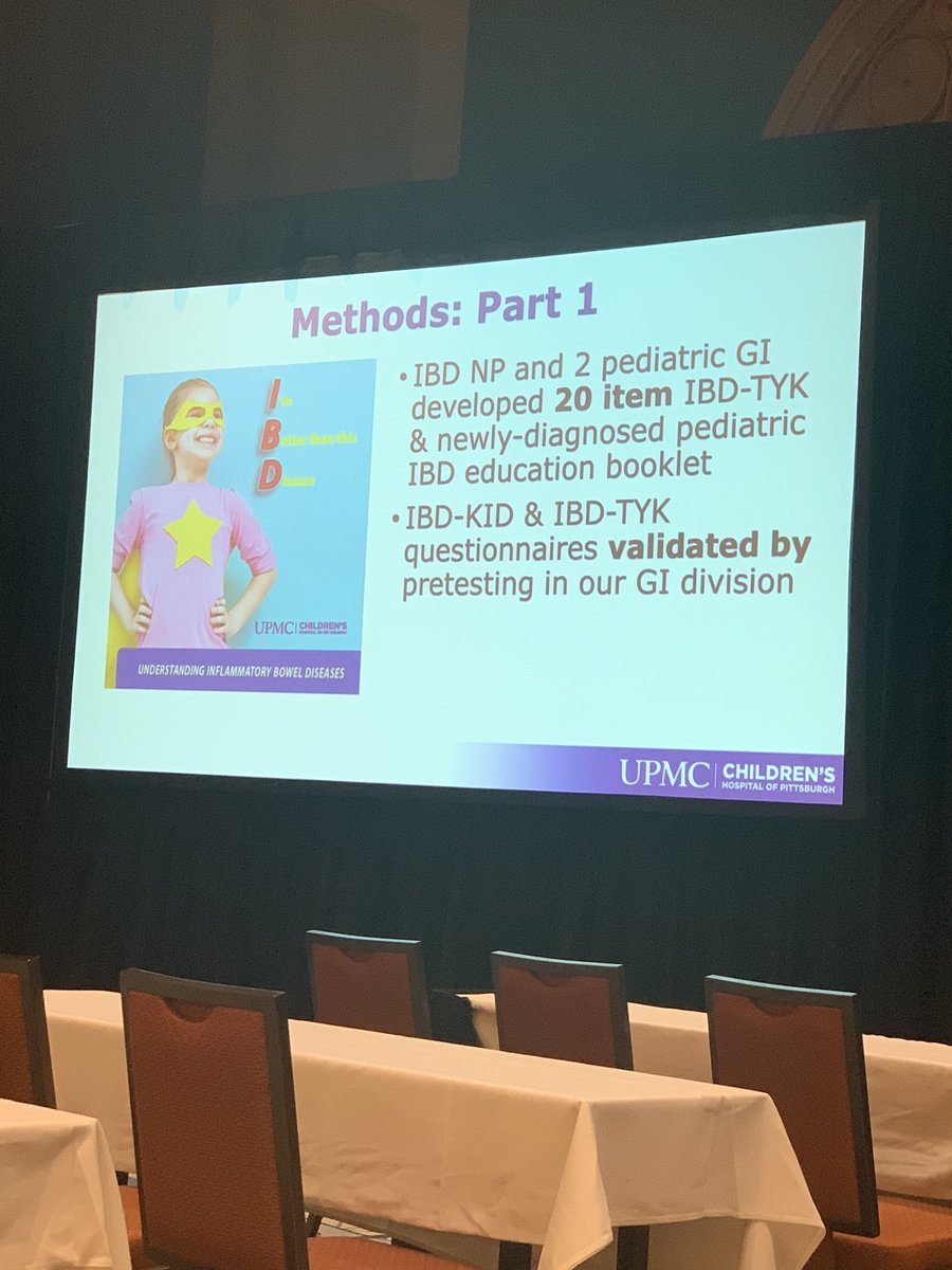 SCKimIBDMD's tweet photo. Our IBD NP, Whitney Gray, presents her research focusing on NP education for newly diagnosed patients with IBD that was funded by the APGNN Moyer Nursing Grant: great job! #NASPGHAN19 #apgnn #naspghan2019 @ChildrensPgh https://t.co/YpRu2jq7FP