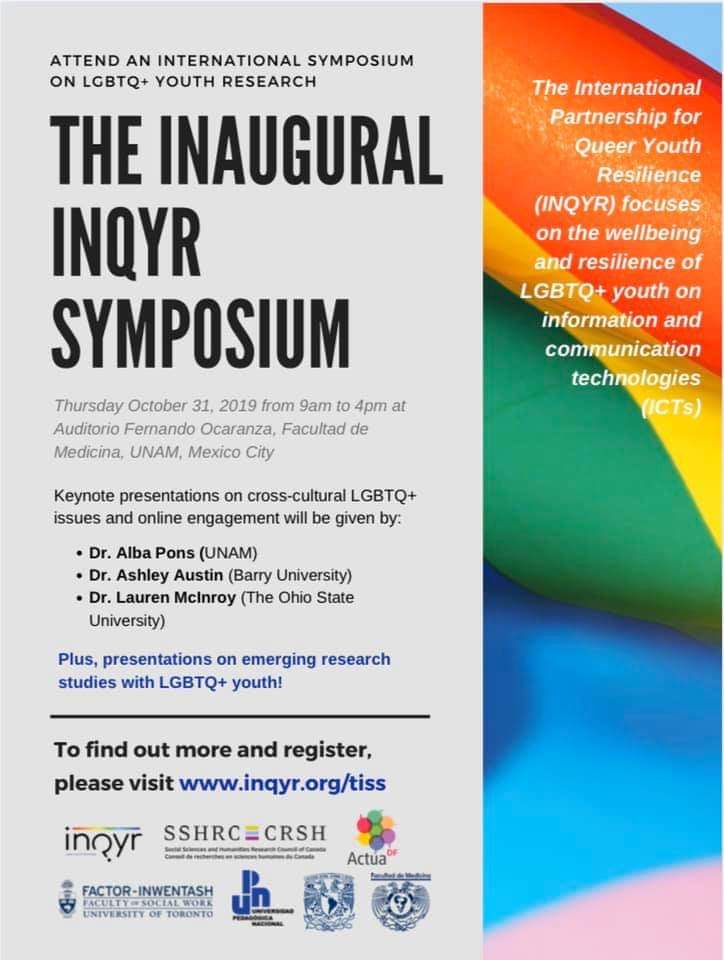 MENDOZAJC's tweet photo. Estamos trabajando un proyecto sobre juventudes LGBT+ junto con la Facultad de Trabajo Social de la Universidad de Toronto.
Tendremos un simposium y queremos invitarles, este es el programa preliminar. Pueden inscribirse en la siguiente liga
https://t.co/l11A5Kc1qh https://t.co/U42P3AVfkI