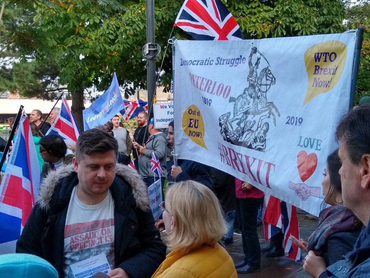 CPGBML's tweet image. good turnout today in #Manchester for the #marchfordemocracy organised by @Leavers_GtrMcr . Great work! #brexit