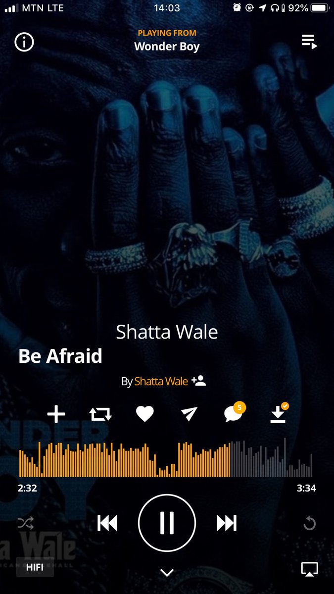 RealBOQ1's tweet photo. #Be_Afraid ... my favorite on the #wonderboy album. Nice tune. At least got one for replay🔊🔂 real1
#shattabwoy https://t.co/Dq43JjHEfe