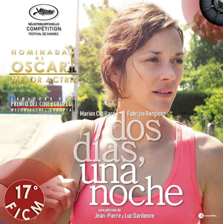 cinescuchas's tweet photo. Dans la rétrospective dédiée au réalisateur belge Luc Dardenne se projettera au #FICM2019 le film Deux jours, une nuit - Dos días, una noche (2014), présenté au #Cannes, gagnant du Prix du Cinéma Européen #efa2014 et nommé aux #Oscars de la Meilleure Actrice pour Marion Cotillard https://t.co/5NKnEyPKt7