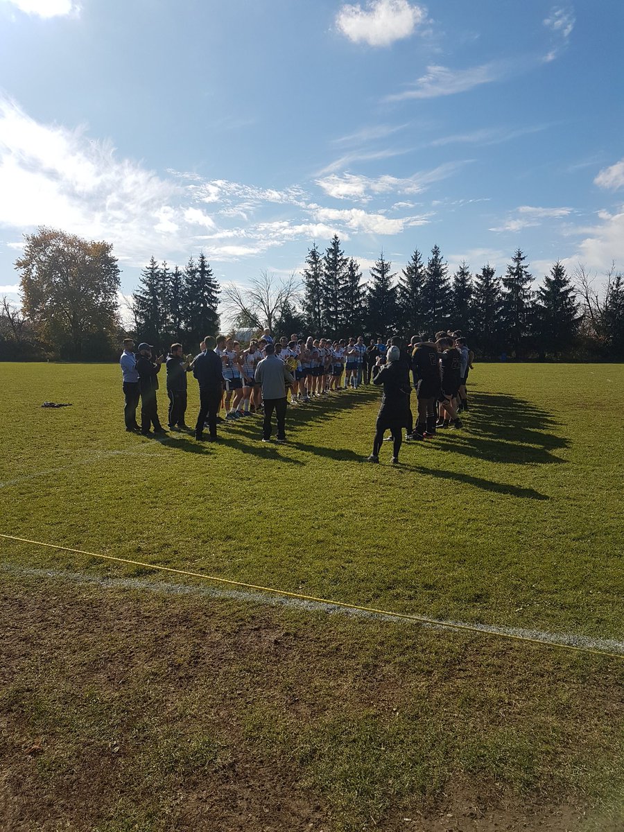 .@RugbyOntario presents the Fall Cup to @BarrieRugbyClub