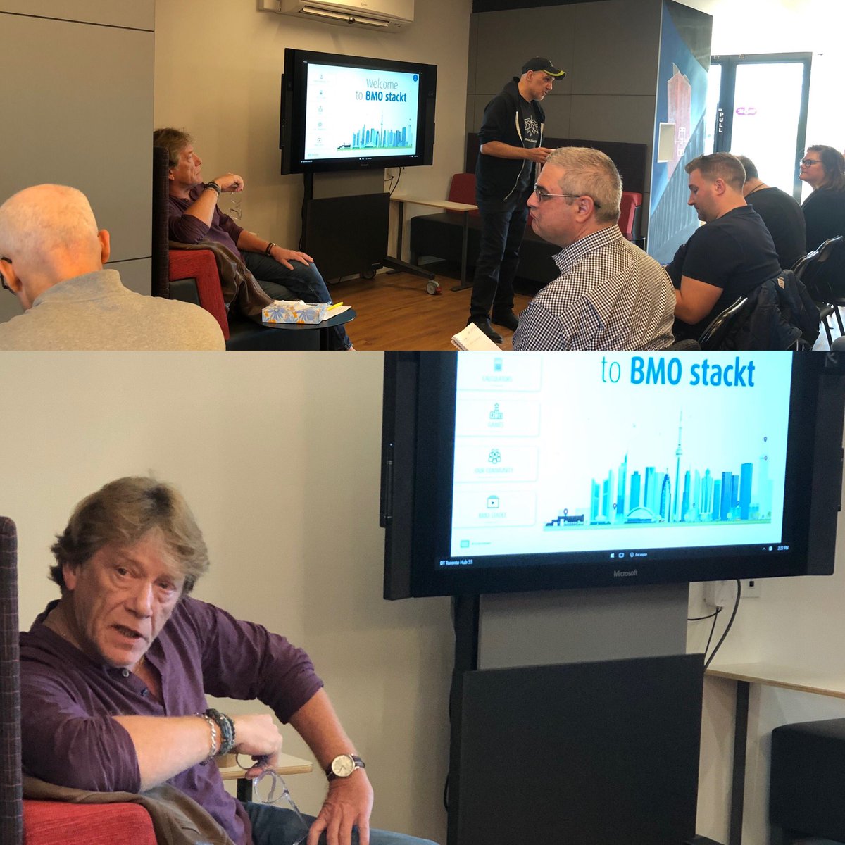 Happening now at #BMOstackt: West End Phoenix <a href="/hockeyesque/">@hockeyesque</a> Writer Workshop with special guest Tim Harpur discussing political journalism! <a href="/BMO/">BMO</a> @BMOstacktBM #BoldlyGrowtheGood #journalism #writingcommmunity #toronto