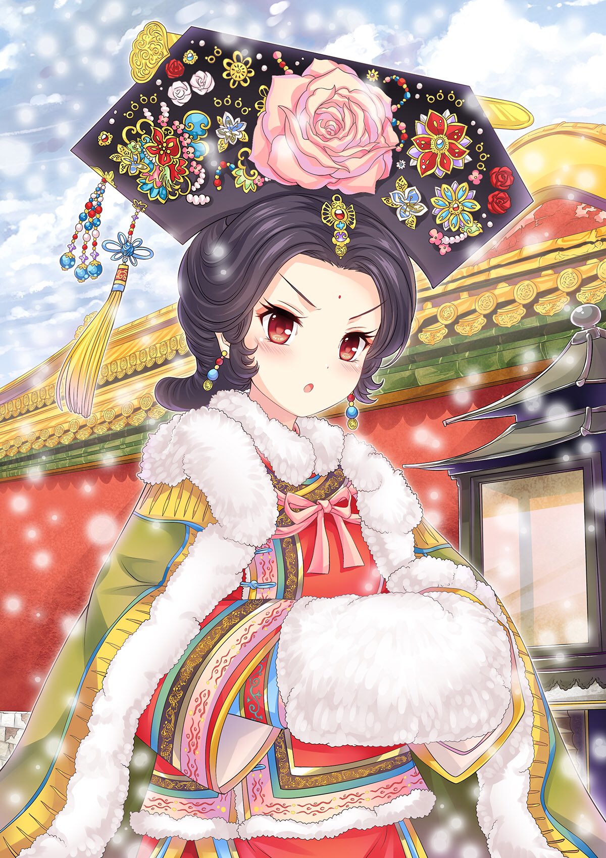 中国漫画館 中国民族娘 第2弾 中国の時代劇で馴染みのある衣装ですよね こちらが満州族娘なんです みんながご存知の清朝の皇帝 乾隆帝も満州族なんですよ 満州族文化は今の中国文化にも深い影響を与えているのです W Halodark2 中国