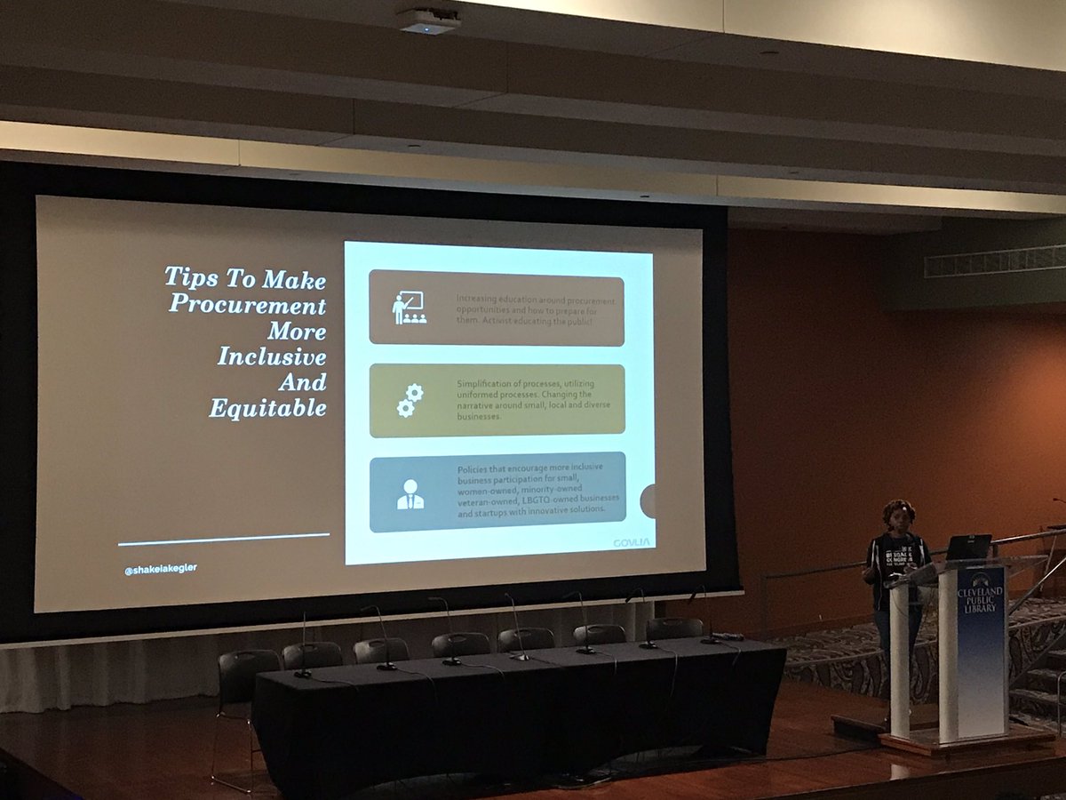 codeforatlanta's tweet image. Procurement matters!
@shakeiakegler is helping us demystify the government procurement process!
@codeforamerica #BrigadeCongress