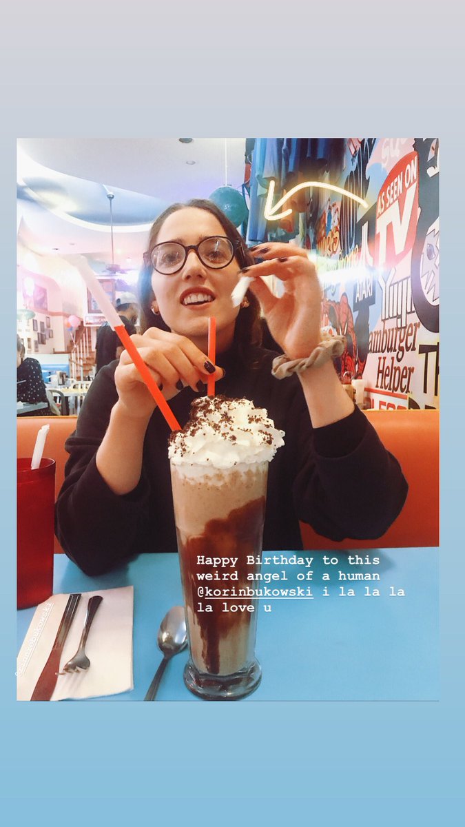 amyvachal's tweet photo. happy bday @KorinBukowski you’re an iridescent star https://t.co/yx6MxJ7JJb