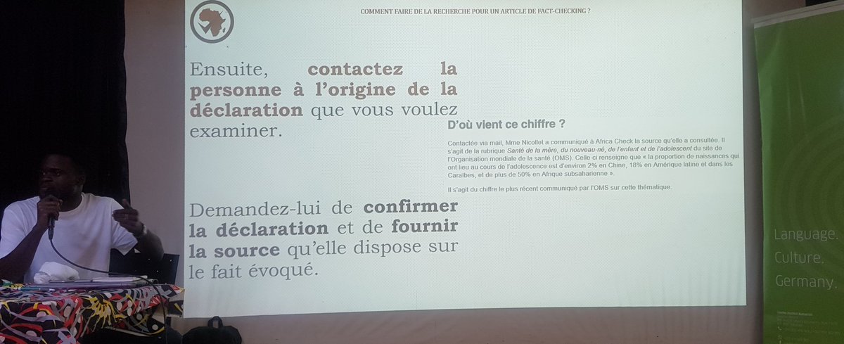 AnniePayep's tweet photo. Maintenant on voit comment on rédige un article de #Factchecking.
Quelques étapes 👇🏿
#StopIntoxNow
#GoetheFactCheck https://t.co/Baf8S2GFvY