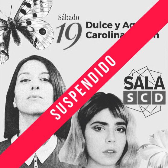 Queridos, debido a la contingencia nacional se suspende el concierto de hoy con @dulceyagrazmusic La próxima semana sabré la fecha para reagendar. Si prefieren la devolución de sus entradas pueden ir entrar a Eventrid.cl Les mando un gran abrazo y mucha fuerza 🖤