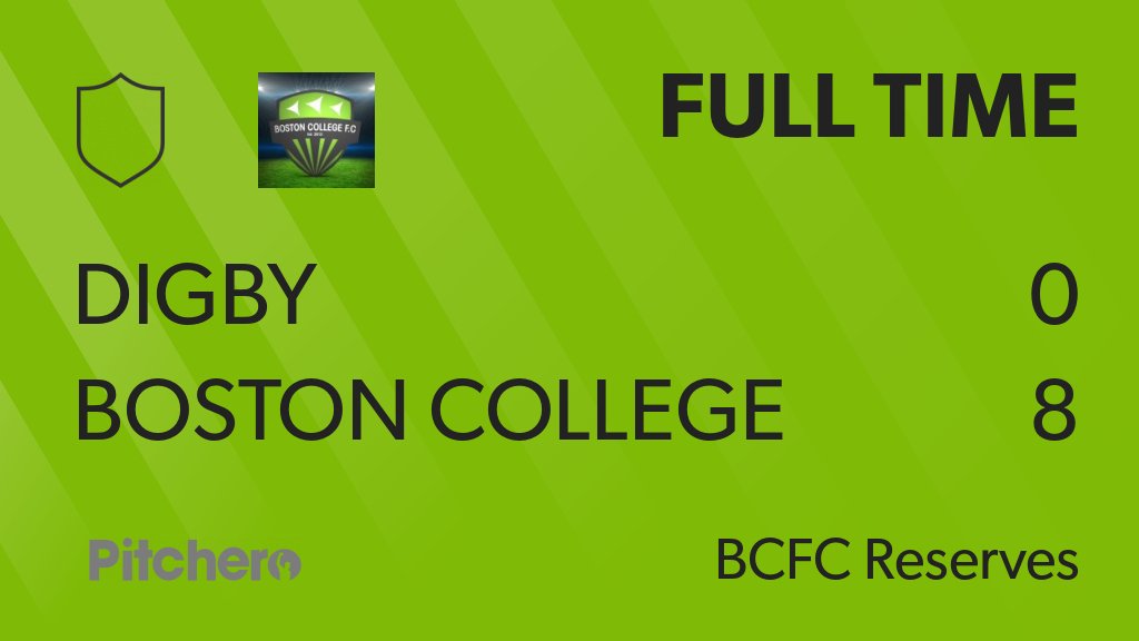 FULL TIME: Digby 0 - 8 Boston College Reserves
#DIGBOS #Pitchero
pitchero.com/clubs/bostonco…