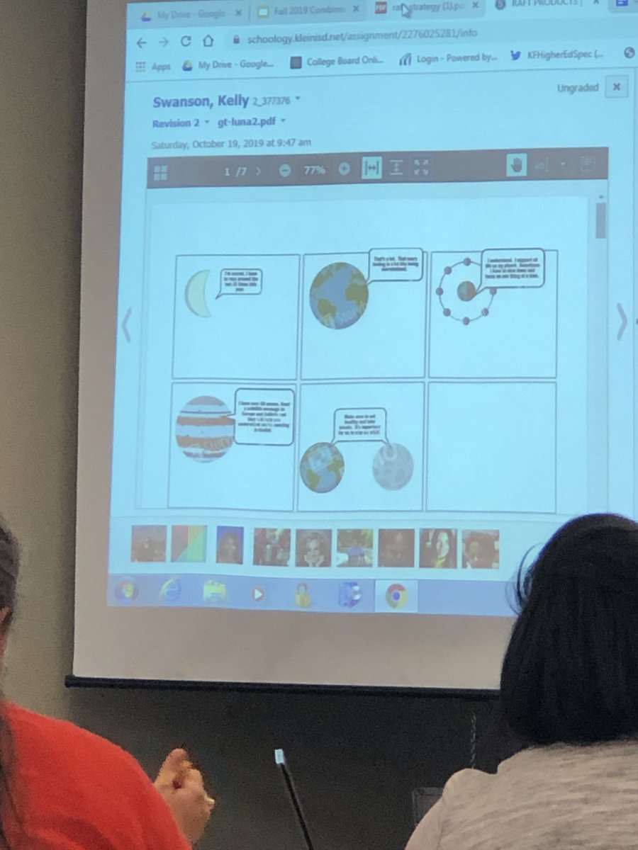A comic strip using the point of view of objects in outer space to represent the nature and needs of gifted students. Great idea for a RAFT project! #KleinGT #KleinAdvAcad <a href="/PlottKplott/">Kathleen Plott</a>