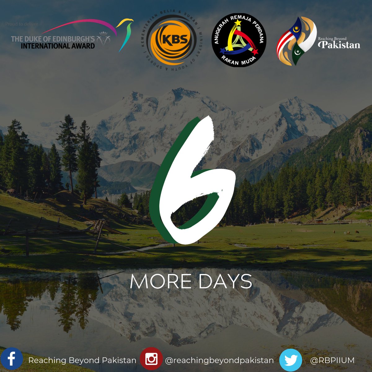 RBPIIUM's tweet photo. Misi Kemanusiaan ke Pakistan 🇵🇰 6 hari lagi.

Humanitarian Mission to Pakistan 🇵🇰 6 days left. 

#anugerahremajaperdana #ARPRM #dukeofedinburghinternationalaward #KBS #youthpower https://t.co/kOPuKaxd9i
