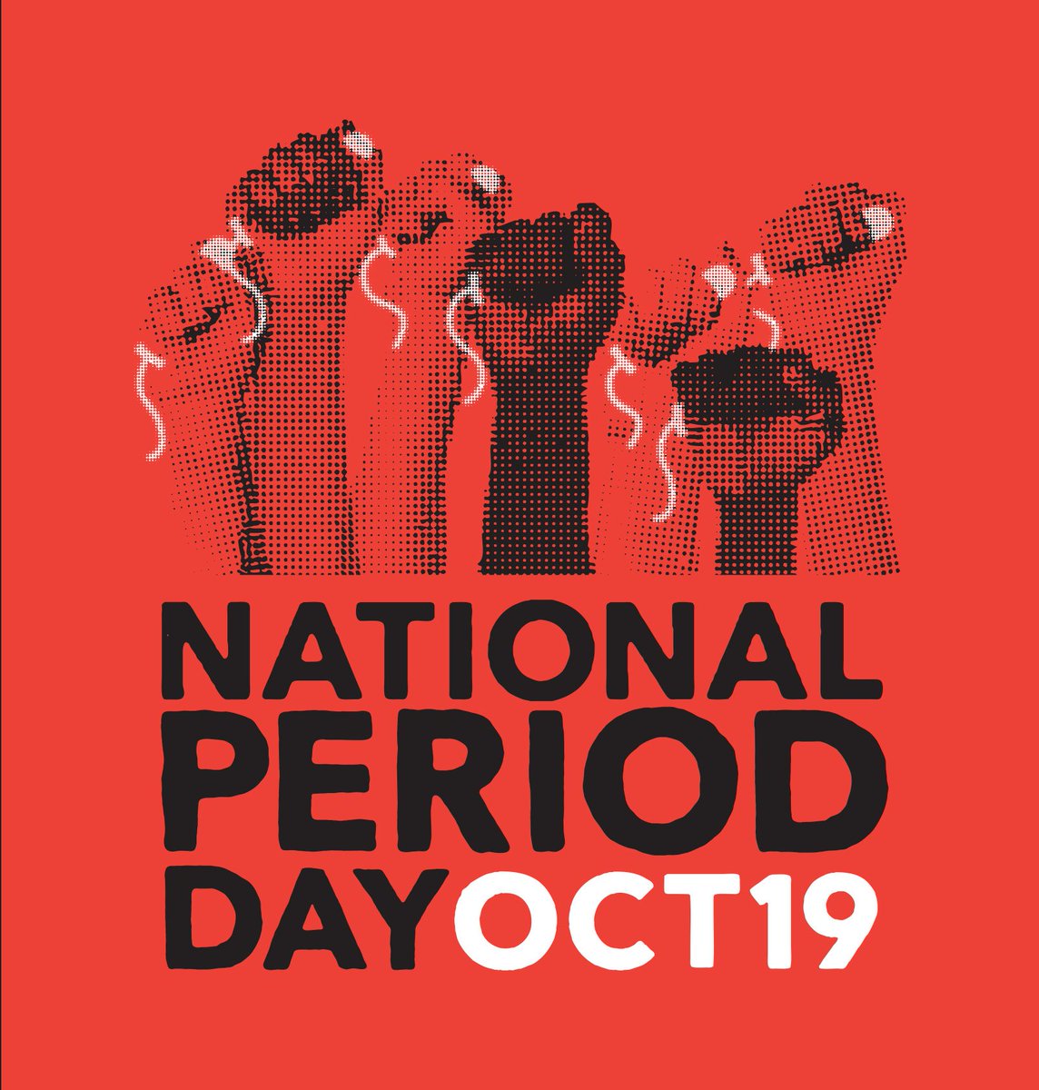 TODAY IS #NATIONALPERIODDAY📢❗In just hours, we'll be rallying across the country and there is still time to find your rally📱 Visit nationalperiodday.com to find your nearest rally, grab some friends, and bring some posters. LETS DO THIS📣🔴
