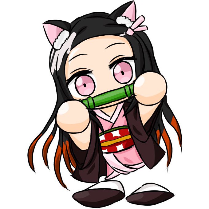 🍀ラルくん🍀さんがTwitterに投稿した竈門禰豆子(鬼滅の刃)のイラスト。