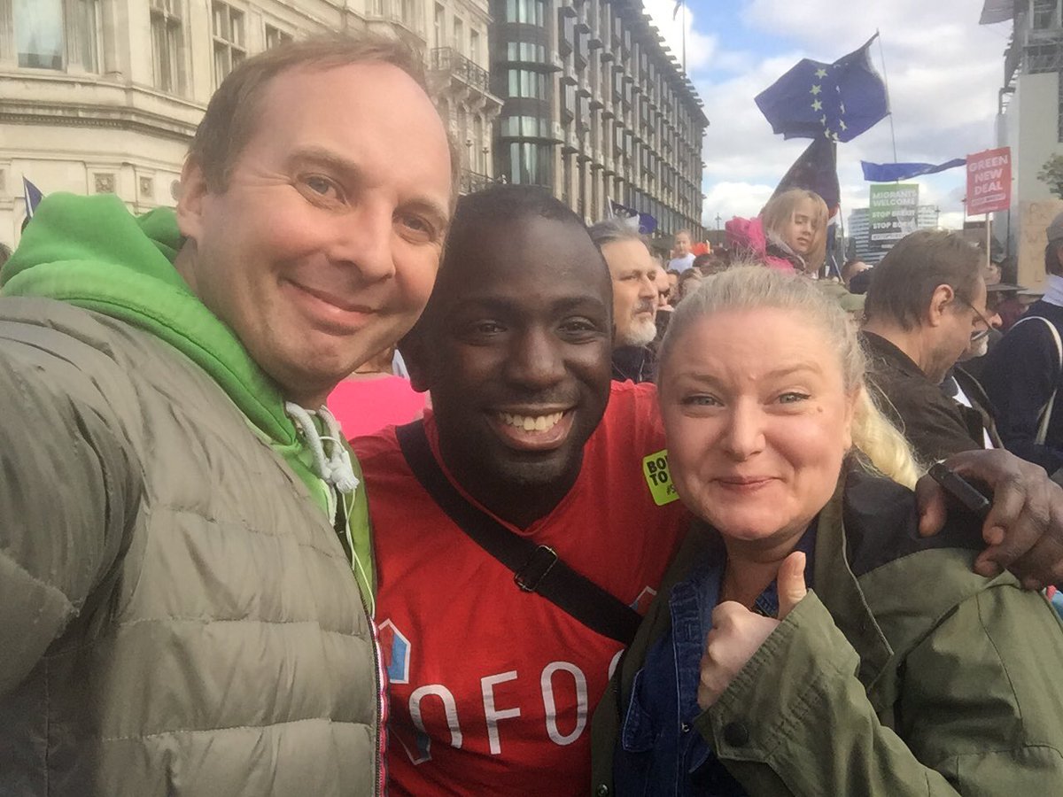 Oh My God! We met The Femi God <a href="/Femi_Sorry/">Femi</a> #FinalSay #bolloxtobrexit #PeoplesVoteMarch