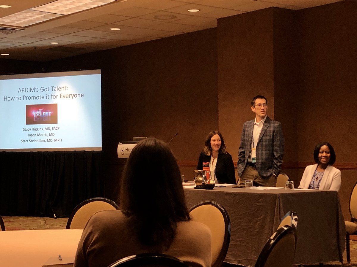 APDIM’s Got Talent- and it’s right here in this picture of these awesome workshop presenters! #apdimfall2019 <a href="/starrgazed/">Starr Steinhilber</a> @bhamjamo_md <a href="/drstacyhiggins/">Stacy M. Higgins, MD, FACP</a>