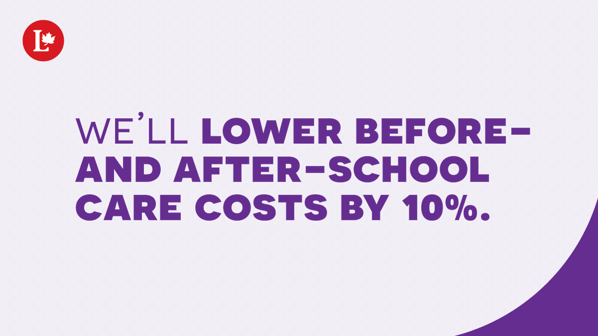 Want more affordable before- and after-school child care for your kids? It’s in our platform: lpc.ca/aqu0