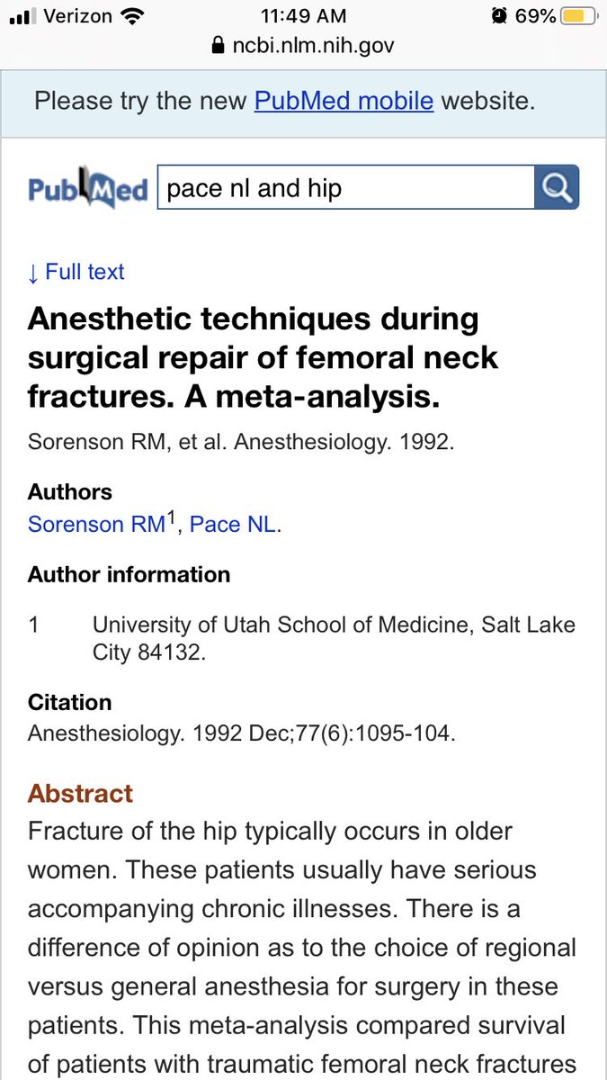 Christopher L. Wu (@chriswumd) on Twitter photo Delighted to finally meet Prof Nathan Pace (Univ Utah) while attending the ASA Research session this morning. His early meta on hip fx was an inspiration early in my academic career. He now works with the Cochrane collaboration. @UofU_Anesthesia <a href="/HSSAnesthesia/">HSS Anesthesiology</a> #ANES2019 Delighted to finally meet Prof Nathan Pace (Univ Utah) while attending the ASA Research session this morning. His early meta on hip fx was an inspiration early in my academic career. He now works with the Cochrane collaboration. @UofU_Anesthesia <a href="/HSSAnesthesia/">HSS Anesthesiology</a> #ANES2019