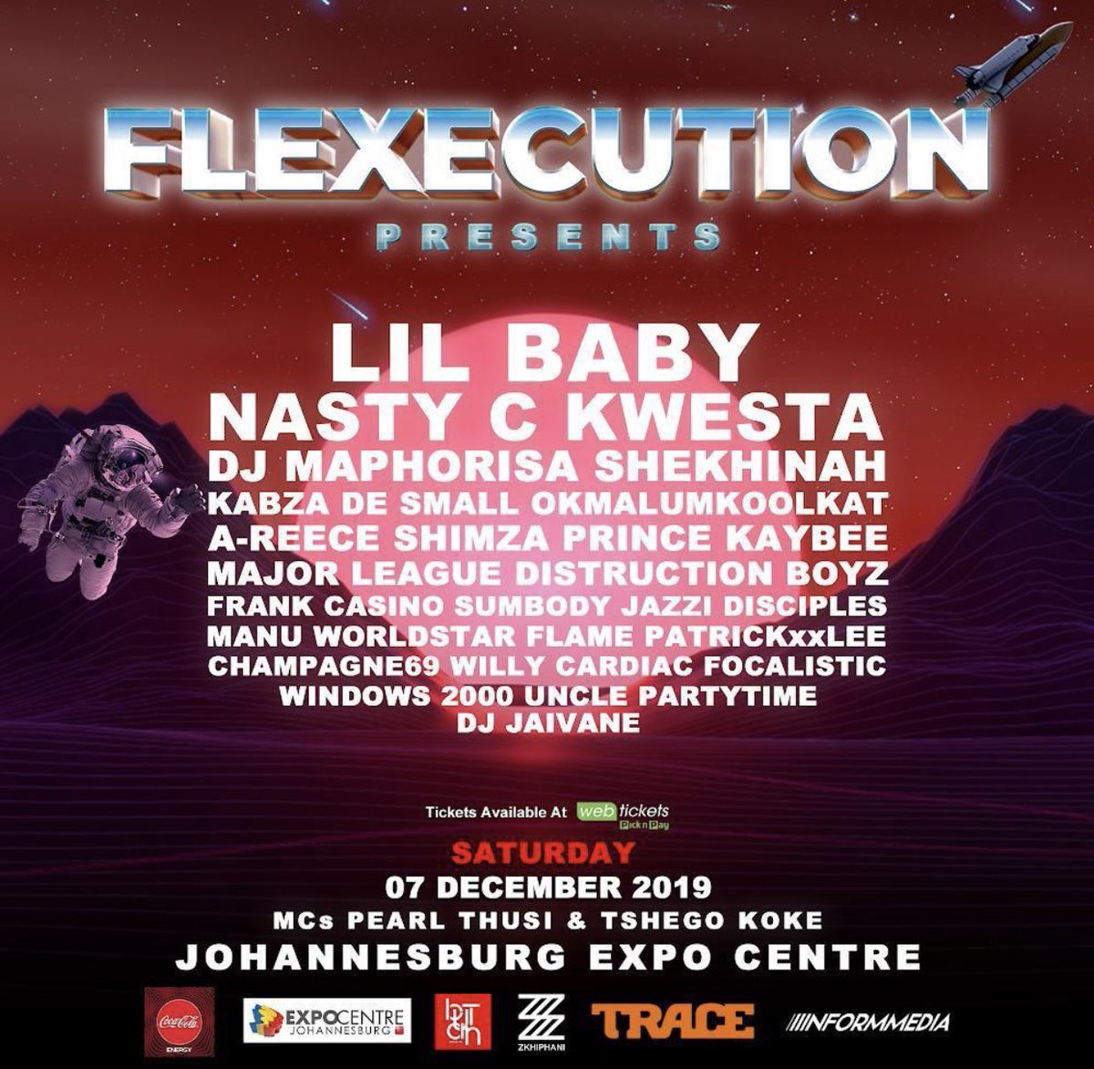 larniejordyn's tweet photo. I canβt wait itβs going to be lit!!!! π₯π₯π₯ best way to end my year @Flexecution_sa #flexecution #lil baby https://t.co/sLSOkwsqok