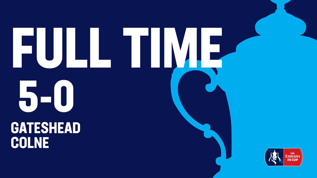FULL TIME

We progress to the <a href="/EmiratesFACup/">Emirates FA Cup</a> first round proper with a five-goal victory over <a href="/Colne_FC/">Colne F.C.</a>!

#HeedArmy #EmiratesFACup