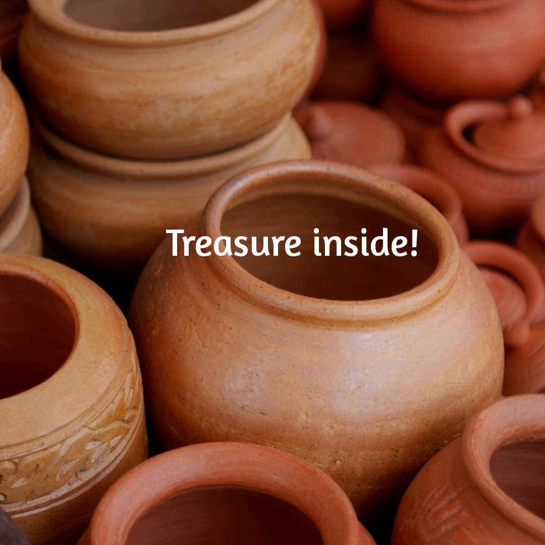 ReaditSeeit's tweet image. TREASURES IN JARS OF CLAY
2 Corinthians 4:
v7 But we have this treasure in jars of clay... v16... Though our outer self is wasting away, our inner self is being renewed day by day... 
v18... as we look not to the things that are seen but to the things that are unseen..."
