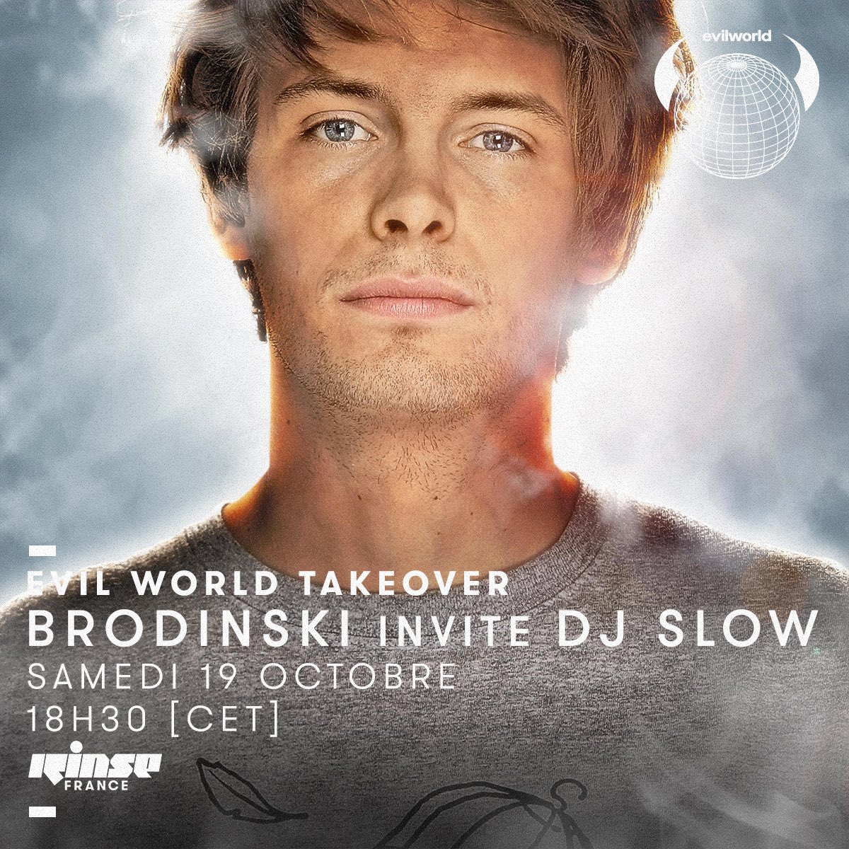 live from <a href="/RinseFrance/">Rinse France</a> in 20 mins to celebrate <a href="/Brodinski/">Brodinski</a> upcoming release , tune in rinse.fr/player 😈😈😈