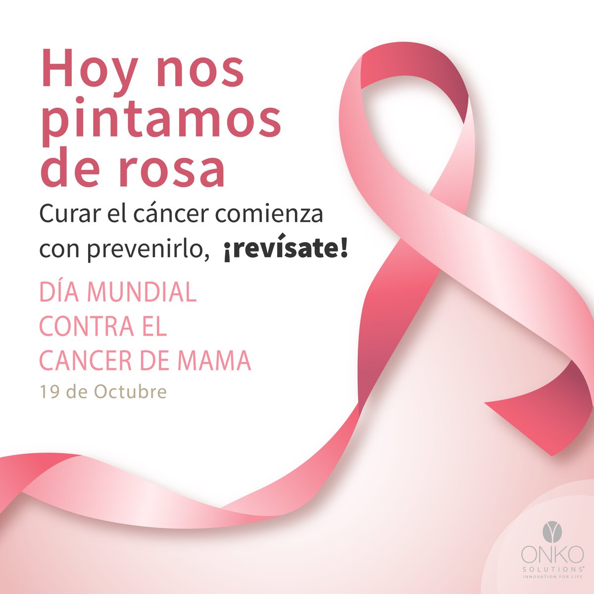 Hoy #19DeOctubre nos solidarizamos con todas aquellas mujeres que lo padecen y con todas las supervivientes