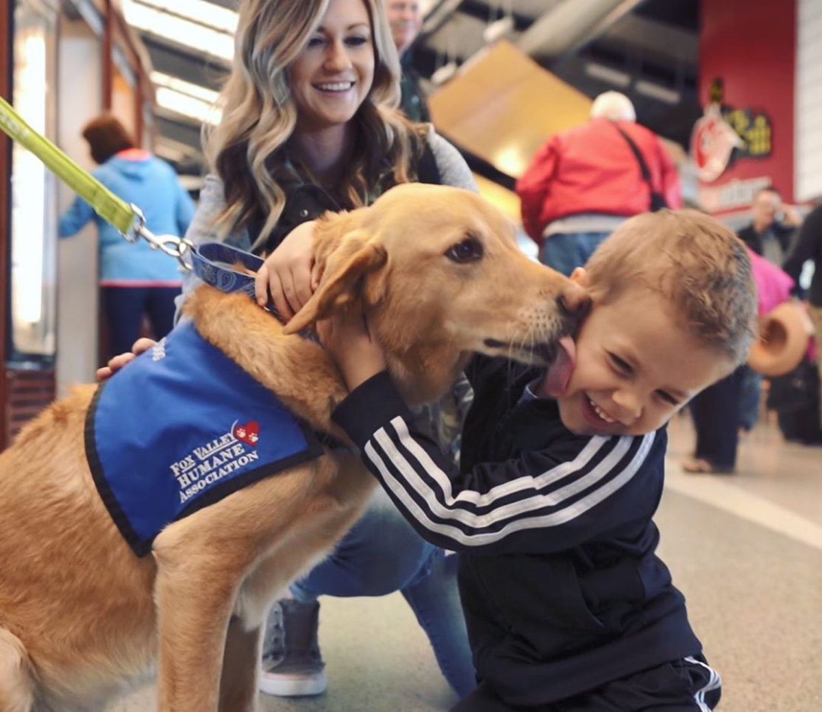 APTherapyDogs's tweet photo. Happy Saturday everyone!!
Airport doggy kisses! So 💙 Appleton airport therapy dogs from @foxvalleyhumane!!!
#flyATW #airporttherapydogs #appletonwi #FVHA #ATW #dogsofinstagram #petwellness #dogs #ITravelWell #foxvalleyhumaneassociation
PHOTO @ATWairport https://t.co/X6MqmB4QAc