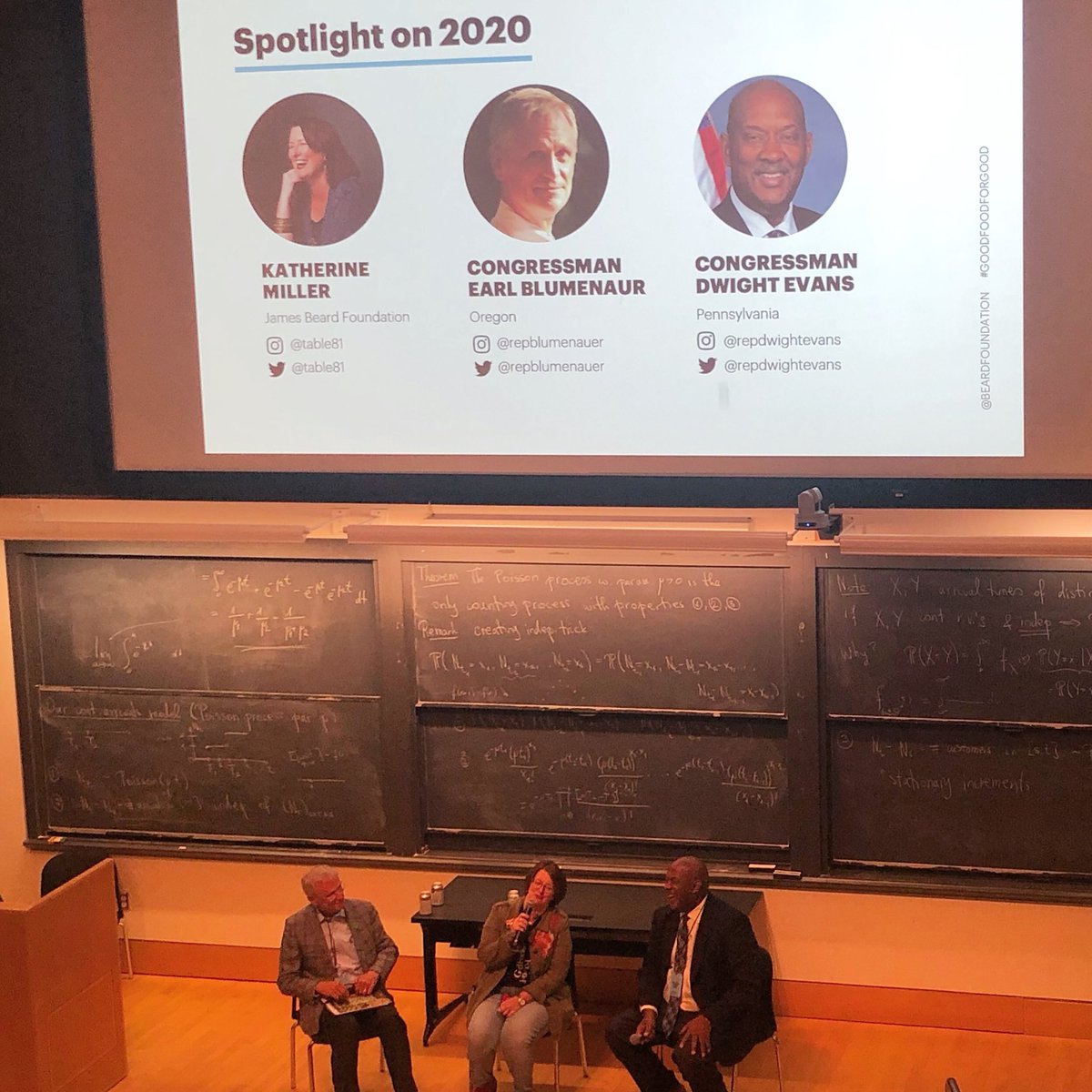Spotlight On 2020. Discussion on food policy in the upcoming election with @table81 @repblumenauer @repdwightevans during today’s @beardfoundation Chef Action Summit. #goodfoodforgood #chefslead #jbfimpact