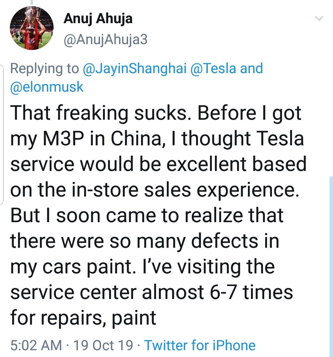 ghost_scot's tweet image. #TeslaQualityIssues 
#TeslaServiceIssues 
#TeslaPaintIssues 
#TeslaChinaIssues
@AnujAhuja3
