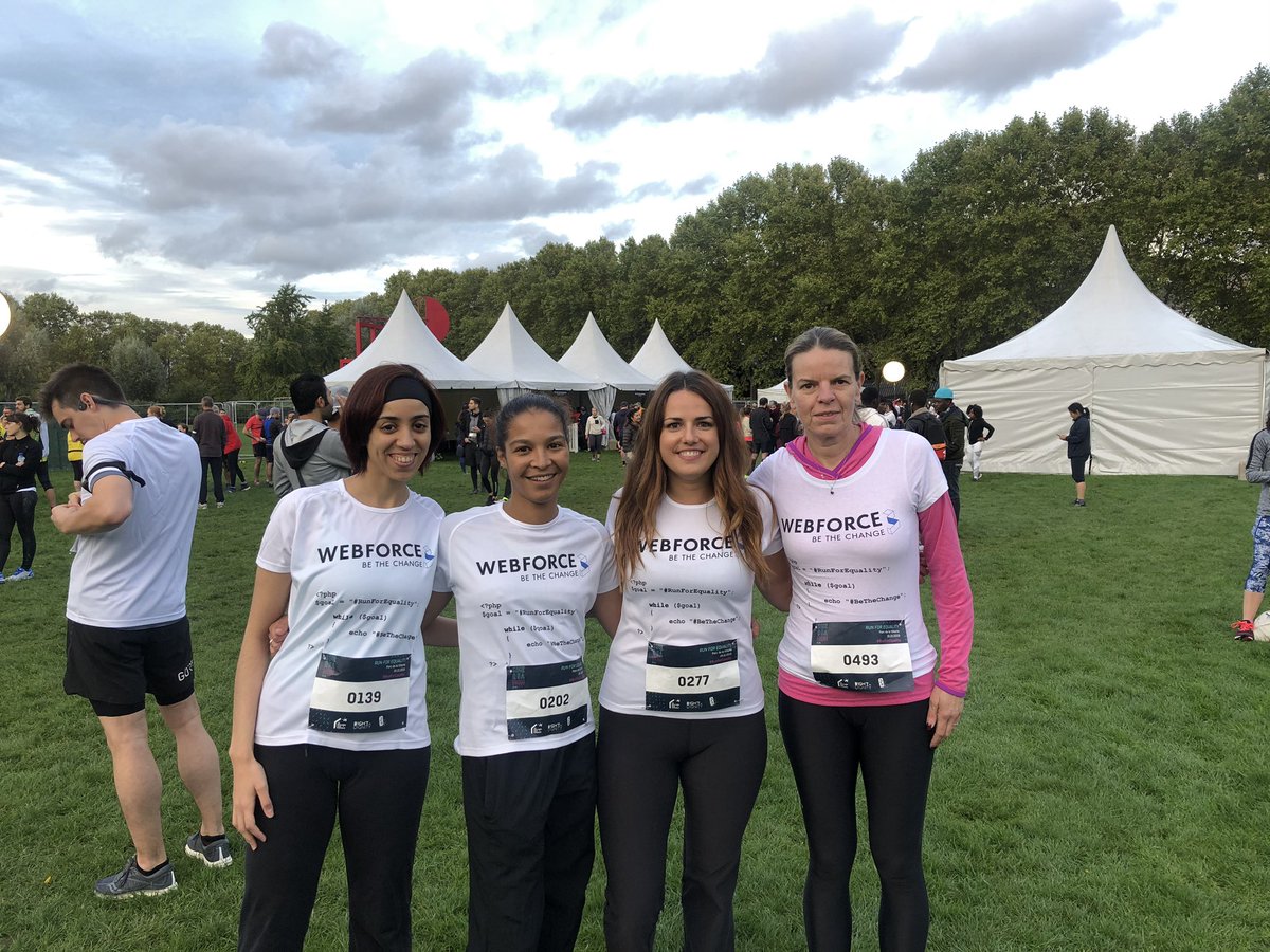 nicochagny's tweet image. La #teamWebForce3 prête pour #RunForEquality cc @WebForce3