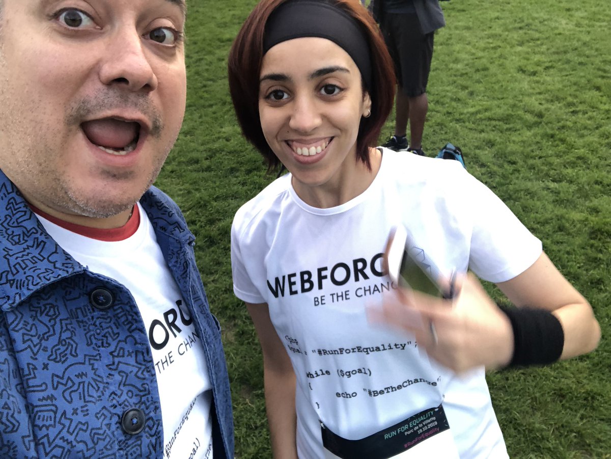 nicochagny's tweet image. La #teamWebForce3 prête pour #RunForEquality cc @WebForce3