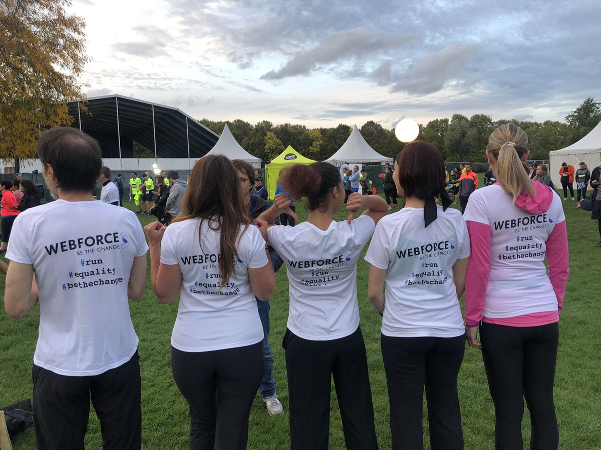 nicochagny's tweet image. La #teamWebForce3 prête pour #RunForEquality cc @WebForce3