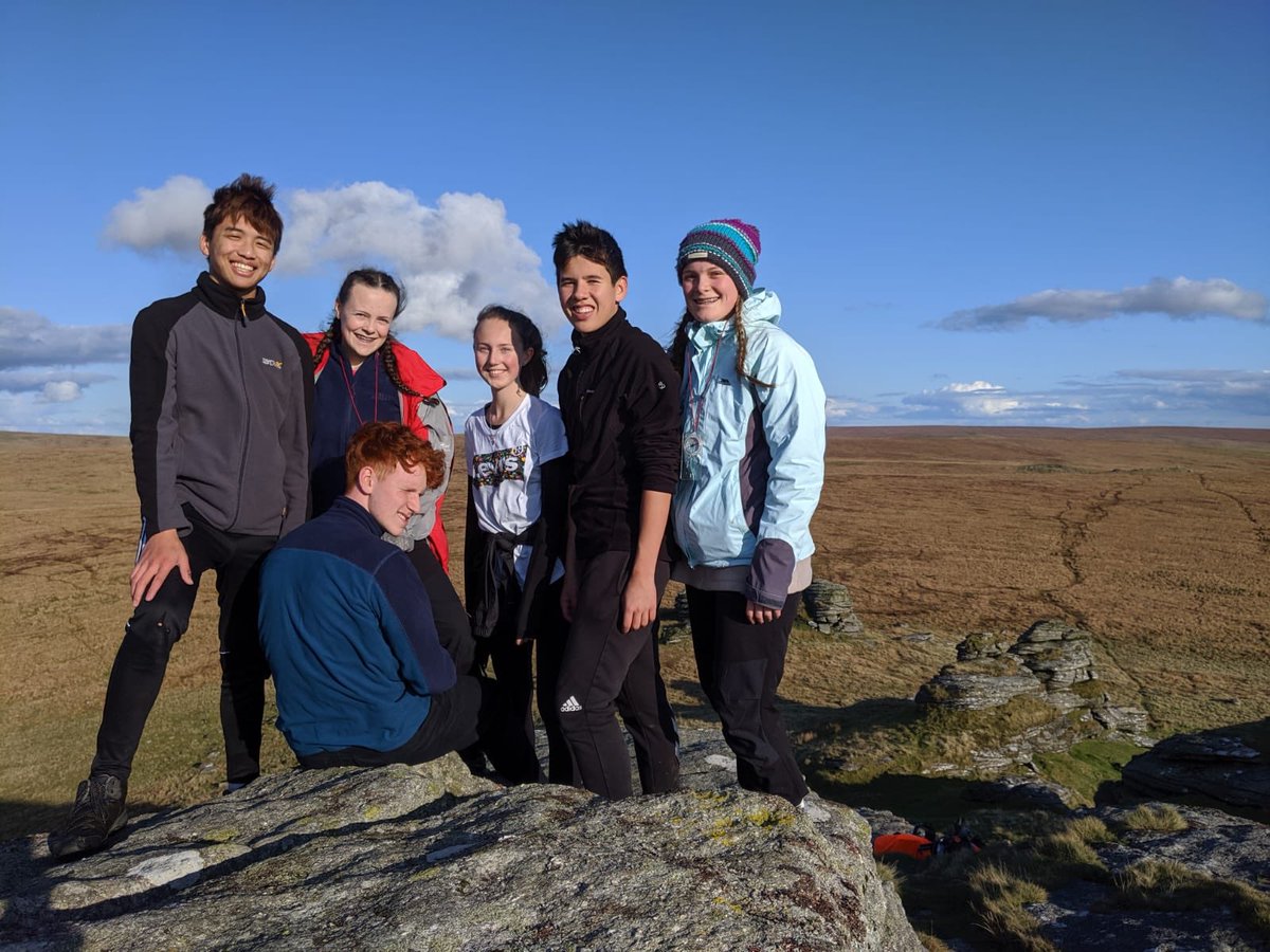 Great weather on Dartmoor for 22 SGS students on DofE Gold training #zest