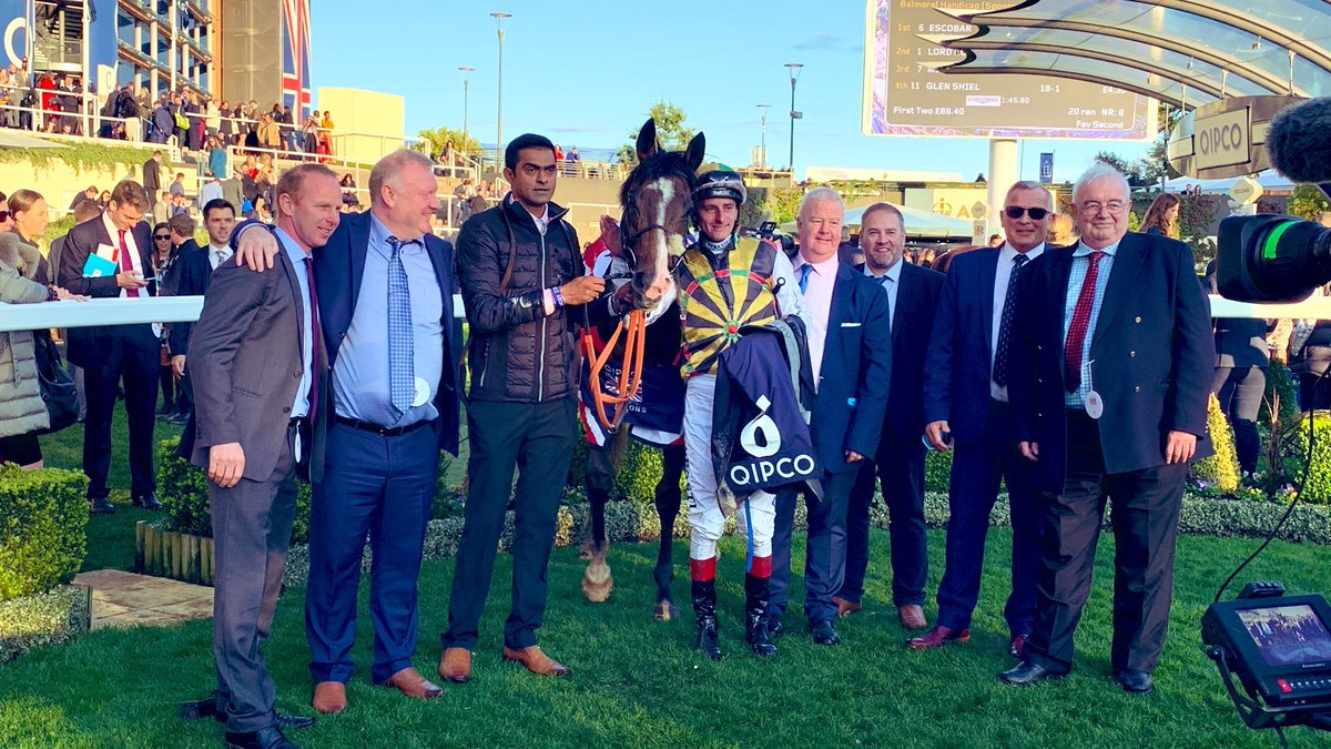 omeararacing's tweet photo. Fantastic result with Escobar going one better than last year and winning The Balmoral on Qipco British Champions Day @Ascot @ChampionsSeries #classhorse https://t.co/8Q3g8UOnqs