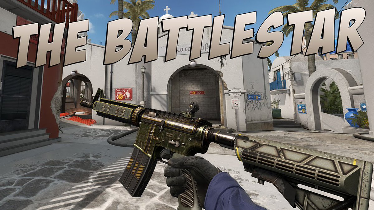 precinhosdocsgo's tweet photo. M4A4 | The Battlestar  - Viver de graça não tem graça:  Field-Tested: R$30,56,  Well-Worn: R$36,73,  Battle-Scarred: R$32,08,  Minimal Wear: R$42,81,  Factory New: R$56,10. #csgo https://t.co/56mTxhxe1A