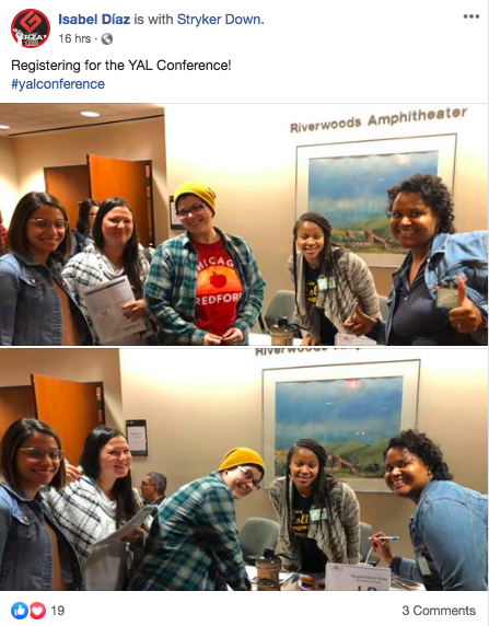 ClaudiaNEIUCCAS's tweet photo. Facebook, Insta, or Twitter, let's see your posts. #yalconference #gearupworks #trioworks @CCAS_NEIU https://t.co/t49FD12o0r