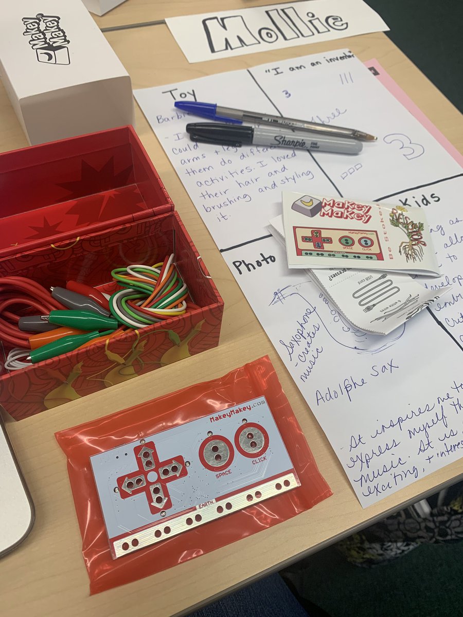 hutzelGPES's tweet photo. Makey Makey training left me feeling inspired and ready to incorporate ideas into my lessons. 💡 @appalachiaIU8 https://t.co/b1otU0JjnX