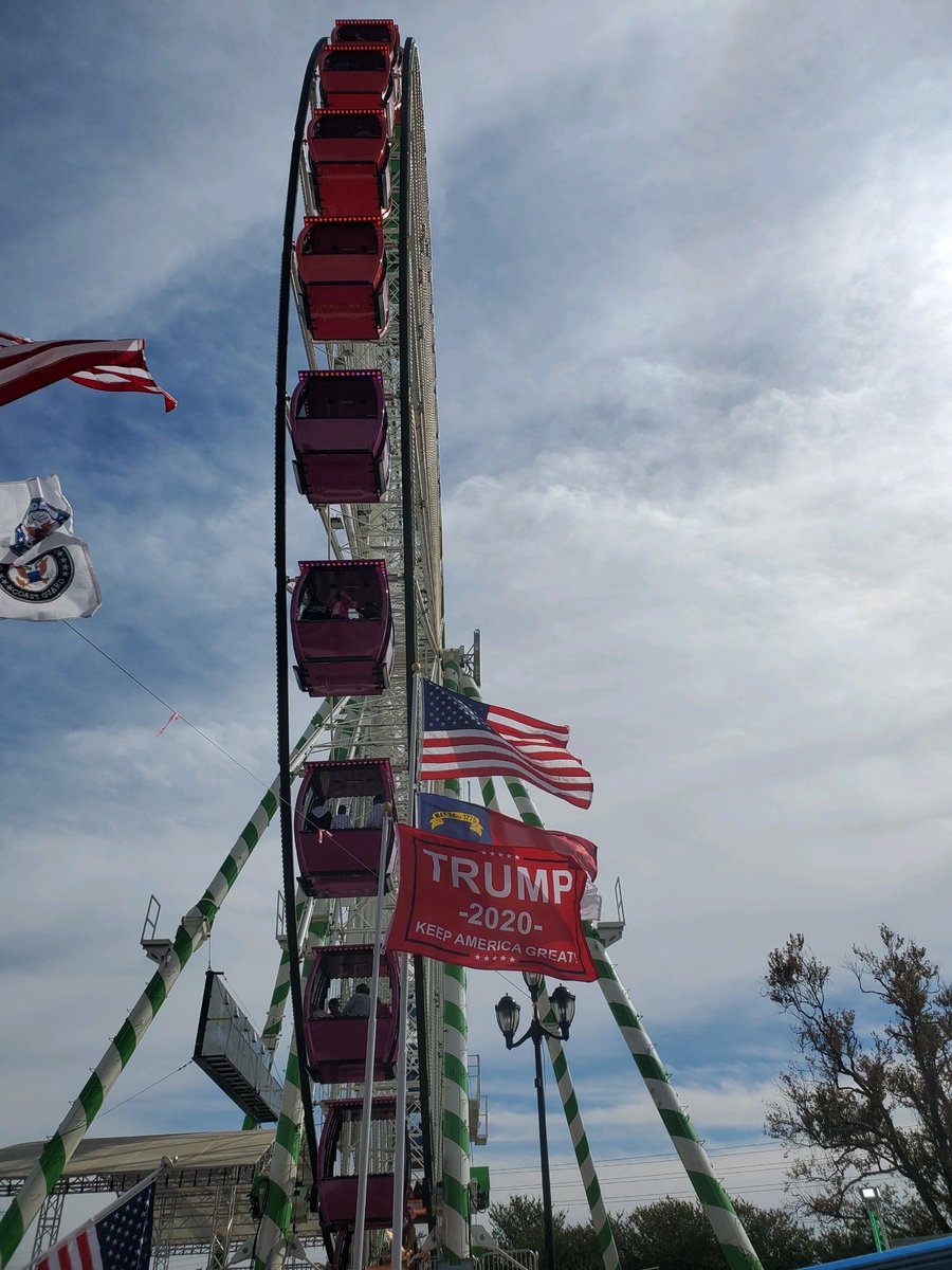 mschlapp's tweet photo. North Carolina State Fair: these fair and carnival companies believe in #KAG #WheelBigView https://t.co/nA7wKzUhJV