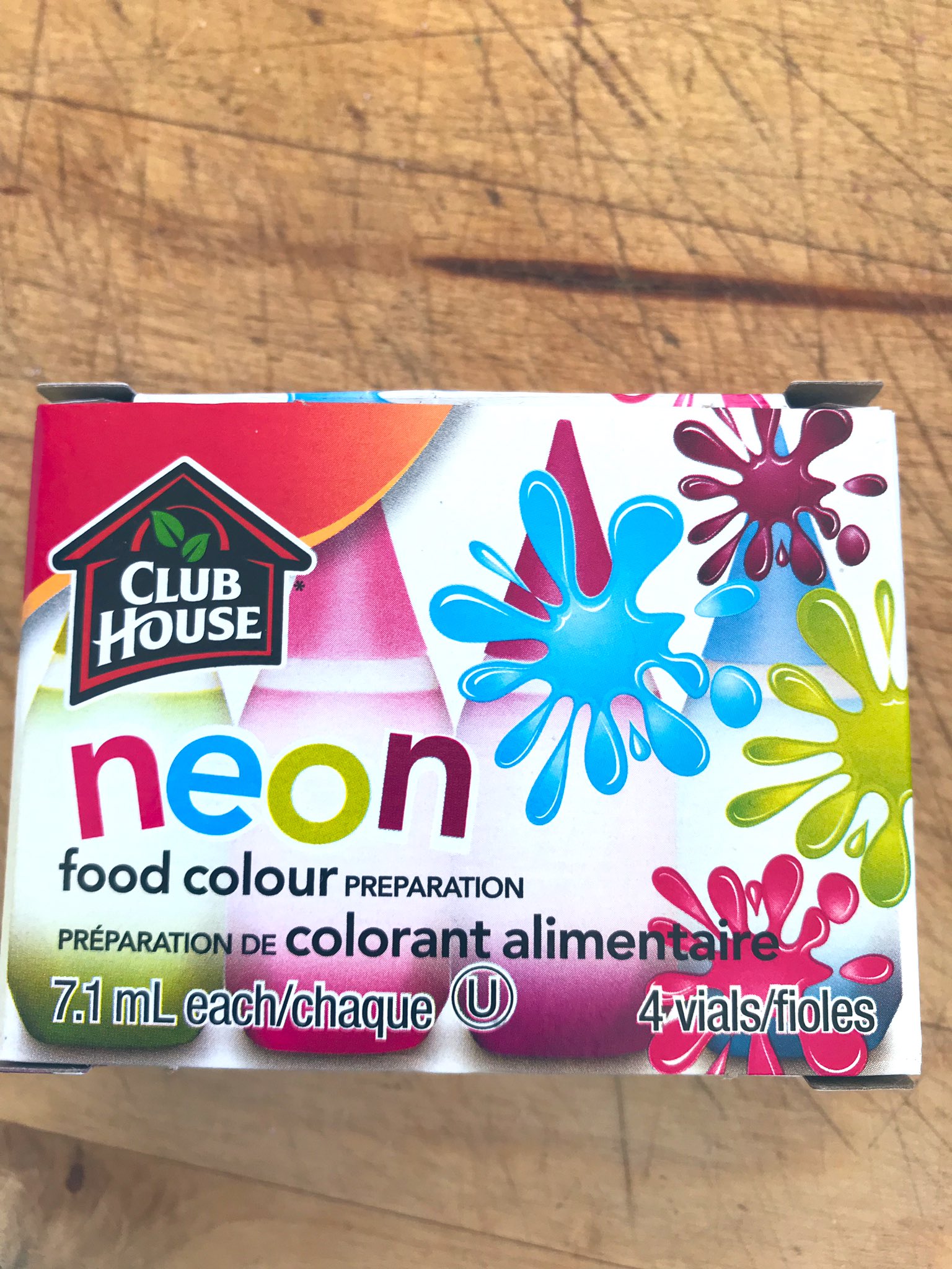 Club House Neon food colouring