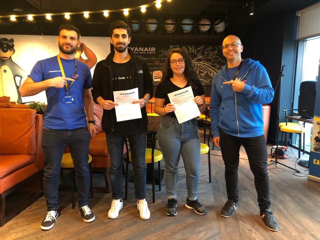RyanairLabs's tweet photo. Thank you everyone for attending today's workshop and well done to our 2 lucky winners of a Ryanair flight for 2! #hacktoberfest #hacktoberfestDublin https://t.co/5XgDaxcfYf