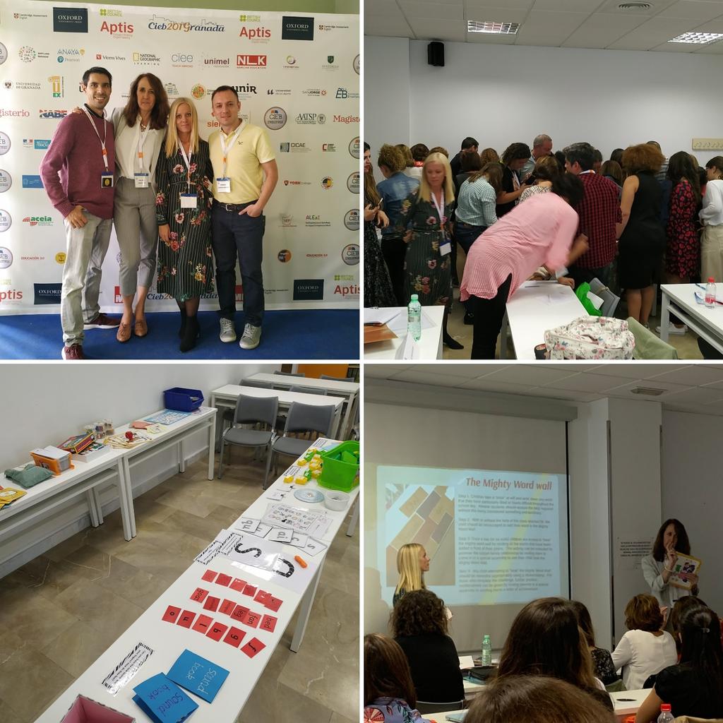 Nuestra primera colaboración @CIEB2019 ha sido súper gratificante. Ya maquinando para el año que viene .. .#cieb2019 con <a href="/elocjp/">Misselocjp</a> <a href="/CrecerEnIngles/">Crecer En Inglés</a>