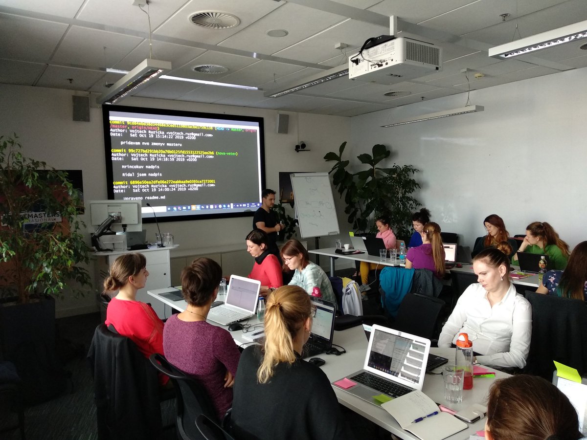 jirka_vana's tweet image. Helping people attending @vojtechruzicka&apos;s workshop about how to use git and github was an awesome experience today. #git #gitapprentice #commitedtohelp