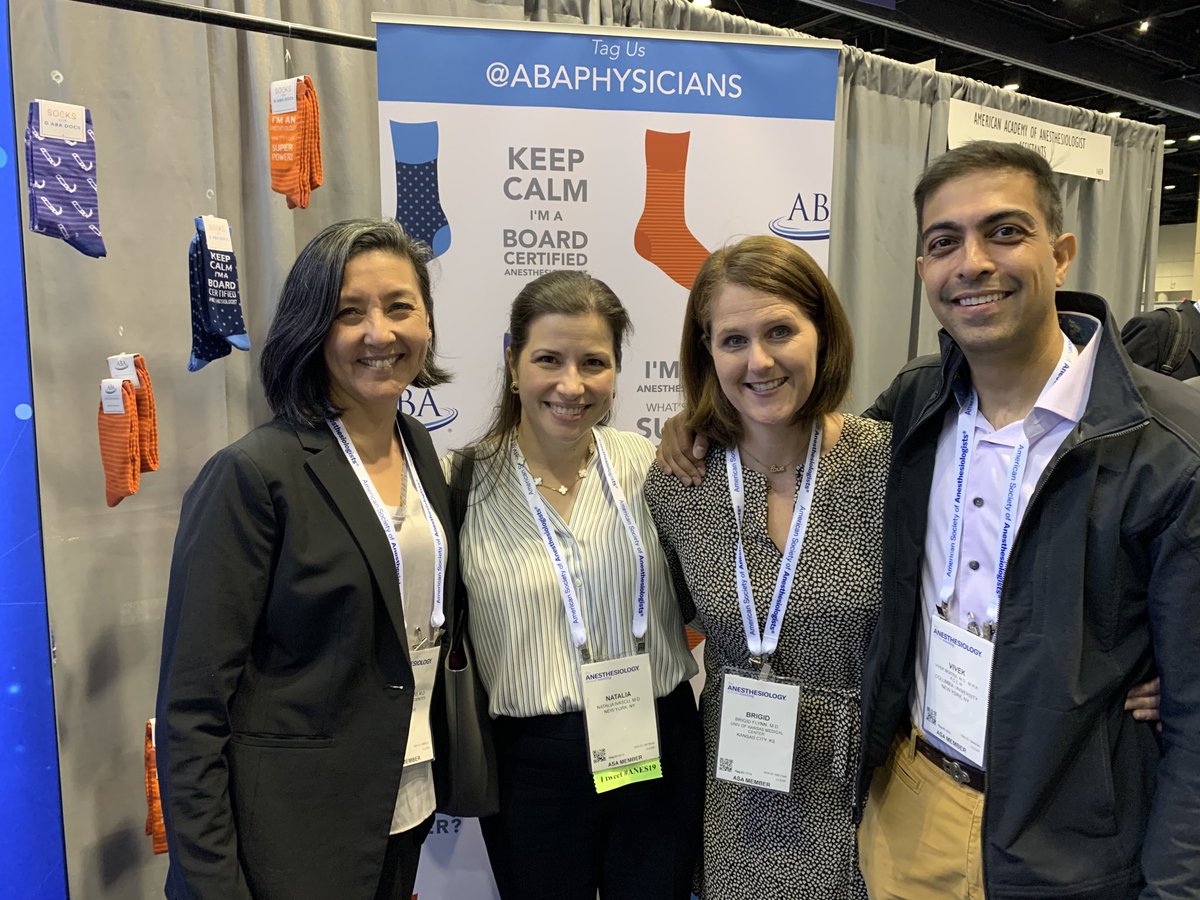 Anesthesia socks at #ANES2019 ! ⁦<a href="/ASALifeline/">ASA®</a>⁩ ⁦<a href="/AbaPhysicians/">The American Board of Anesthesiology</a>⁩