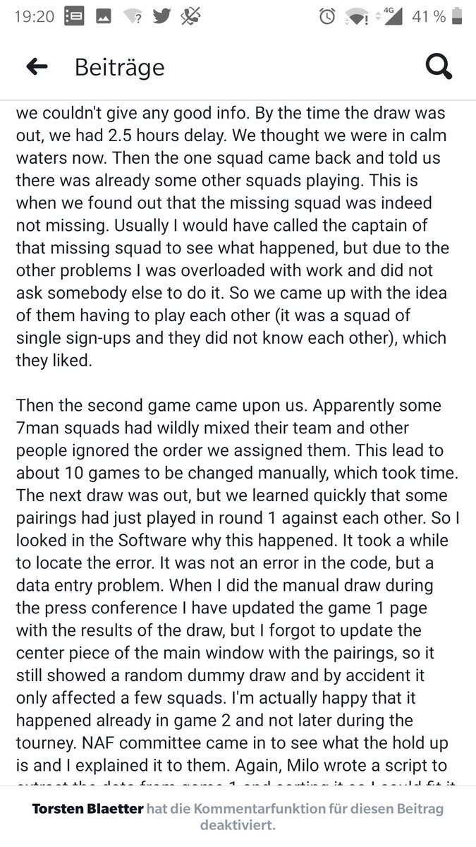 NAFWorldCup2019's tweet photo. Personal words from Torsten to the WorldCup.

Please don't comment it.

(9 pictures)

@OfficialNAF

#NAFWorldCup #NAFWC4 #Bloodbowl https://t.co/MqyQjZrWdj