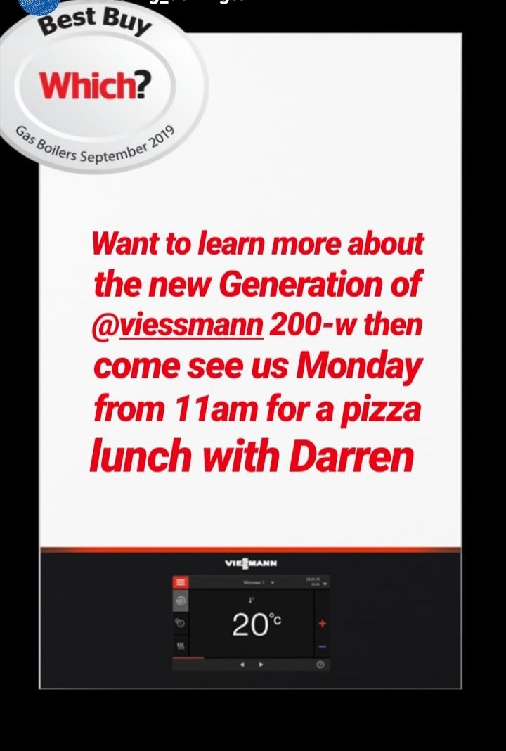 Fit @Viessmann?? Or want to learn more about the @WhichUK best buy? then pop in from  11am and speak to @DGCarr01 and grab a bite to eat #Pizza #Brunch #pizzalunch #ViessmannFamily #Numerouno #CrosslingDarlo #Crossling #Merchant #Indepenedentmerchant #Darlo